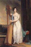 Thomas Sully Lady with a Harp:Eliza Ridgely oil painting artist